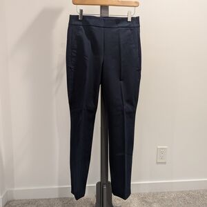 J. Crew Navy Trousers with Tailored Fit